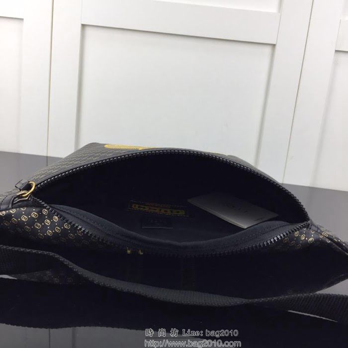 GUCCI古馳 新款 專櫃品質 原單 536416 克色配蛇皮絲印 休閒百搭款 腰包HY1386